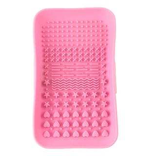 Tools Scrubber Rectangular Portable Foundation Washing Non Slip Back Strap Women Girls Makeup Brush Cleaner Mat