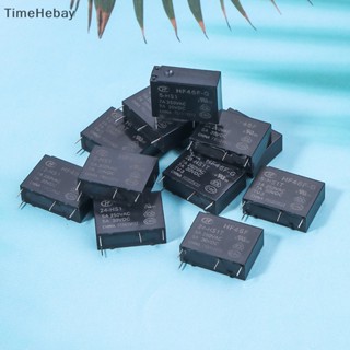 Timehebay รีเลย์ HF46F -G- 5 12 24 -HS1 -HS1T 7A 5A 4Pin 250VAC 30VDC DC5V 12V 24V HF46F-1 EN