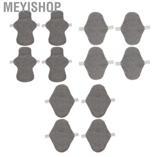 Meyishop Reusable Menstrual Pads Breathable Washable Feminine Gray Graphene for Period Female