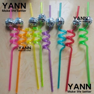 Yann1 หลอดดิสโก้บอล หลากสี ใช้ซ้ําได้ 8 สี สําหรับตกแต่งปาร์ตี้สละโสด 16 แพ็ค