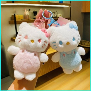 พวงกุญแจรถยนต์ จี้ตุ๊กตาการ์ตูน Sanrio Hello Kitty น่ารัก แบบสร้างสรรค์