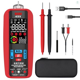 Digital Multimeter Professional Voltage Current Resistance Frequency Capacitance Diode Temperature Capacitance Measurement Test Meter Temp Detector Multitester Digital Backlight Display Tester