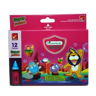 สีเทียน Masterart 12 สี Super Jumbo