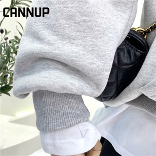 Cannup เสื้อกันหนาว เสื้อแขนยาว เสื้อฮู้ด fashionable ตัวเหมือนคนชั้นสูง trendy cozy36Z230908