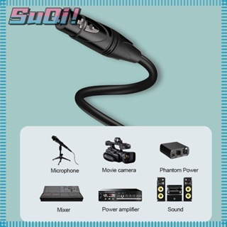 Suqi XLR สายเคเบิลต่อขยาย ลําโพง เครื่องขยายเสียง ไมโครโฟน