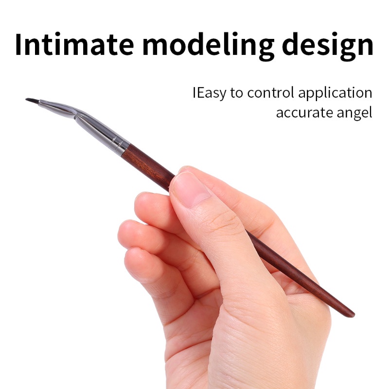 แปรงแต่งหน้า ขนแปรงไฟเบอร์นิ่ม ด้ามจับยาว สําหรับคอนทัวร์ คอนซีลเลอร์ อายไลเนอร์ - รูปที่ 4