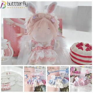 Buttterfly ชุดเดรสเจ้าหญิง เปลี่ยนเสื้อผ้าได้ สไตล์โลลิต้า ขนาด 20 ซม. สําหรับตุ๊กตา