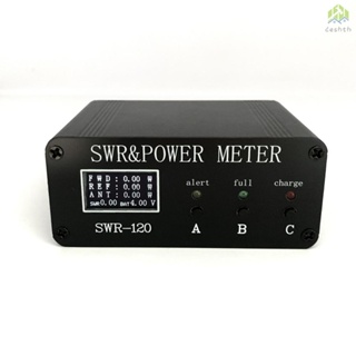 Swr-120 เครื่องวัดคลื่นไฟฟ้าดิจิทัล OLED SWR HF 1.8MHz-50MHz 0.5W-120W