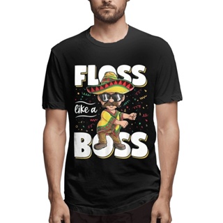 เสื้อยืด ผ้าฝ้าย ลาย Boutique Selection Floss Like A Boss Cinco De Mayo Flossing Mexican Poncho Gildan ของขวัญฮาโลวีน