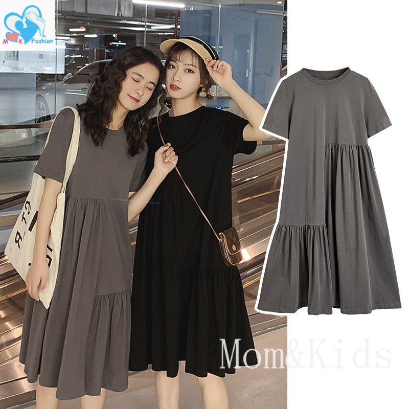 Mom & Kids ชุดคลุมท้อง กระโปรงตุ๊กตา แฟชั่น สไตล์ตะวันตก สําหรับหญิงตั้งครรภ์ #Seluar ผู้ชาย