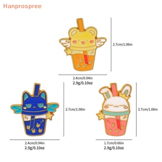 Hanprospree&gt; เข็มกลัด โลหะผสม ลายการ์ตูนแมว 1 ชิ้น สําหรับติดกระเป๋า