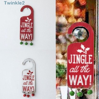 Twinkle ป้ายไม้แขวนประตู ลายคริสต์มาส สําหรับบ้าน โรงแรม คาเฟ่