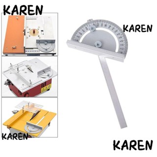 Karen ไม้บรรทัดวัดมุมโต๊ะเลื่อยวงเดือน โลหะ ขนาดเล็ก สําหรับงานไม้ DIY