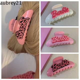 Aubrey1 กิ๊บติดผม ลายตัวอักษร Barbie สไตล์ฮาราจูกุ สําหรับตุ๊กตาบาร์บี้ Y2K