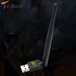 Tcuteit การ์ดรับส่งสัญญาณเครือข่าย WiFi 300Mbps ชิป RTL8192FM สําหรับแล็ปท็อป