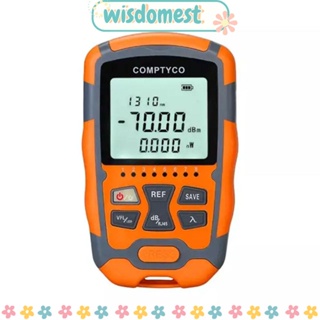 Wisdomest เครื่องทดสอบสายไฟเบอร์ออปติก -70~+10dbm แบบพกพา 3 in 1 สําหรับ FC SC ST