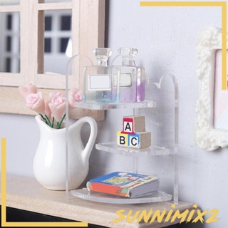 [Sunnimix2] ชั้นวางของอะคริลิค สําหรับบ้านตุ๊กตา ห้องนอน