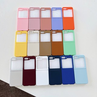 เคสโทรศัพท์มือถือแบบแข็ง กันกระแทก แฟชั่น สําหรับ Samsung Galaxy Z Flip5 5G Z Flip 3 Flip 4 15 สี