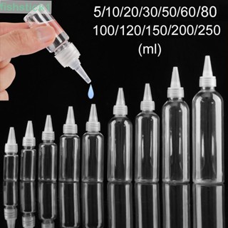 Fishstick1 ขวดบีบพลาสติกใส แบบรีฟิล ใช้ซ้ําได้ พร้อมฝาปิด กันเด็ก