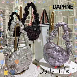 Daphne กระเป๋าสะพายไหล่ กระเป๋าถือ ทรงสี่เหลี่ยม ความจุขนาดใหญ่ สําหรับสตรี