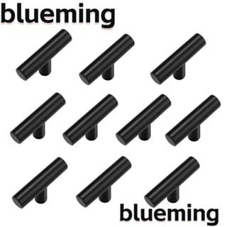 Blueming2 ที่จับลิ้นชัก สเตนเลส สีดําด้าน 2 นิ้ว สําหรับห้องนอน ห้องครัว 10 แพ็ค