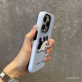 เคสป้องกันโทรศัพท์มือถือ ลายแมว ลูกสุนัขน่ารัก สําหรับ iPhone 14 15 14promax 13pro 11 12