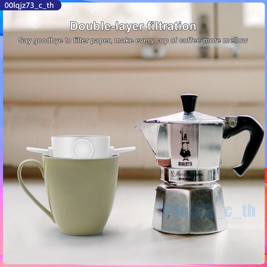 Stainless Steel Portable Coffee Filter Reusable Paperless Pour Over Dripper