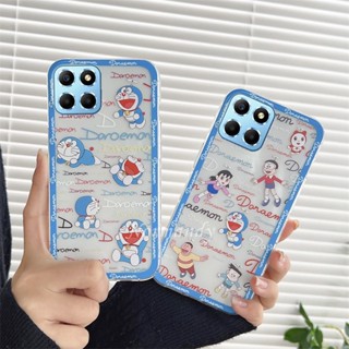 ใหม่ เคสป้องกันโทรศัพท์มือถือ TPU ใส แบบนิ่ม ลายการ์ตูนโดราเอมอน บางพิเศษ สําหรับ HonorX6a 4G HNONR X6a X5 Plus 4G 5G 2023