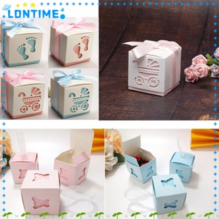 Lontime กล่องของขวัญวันเกิด รูปหมี สําหรับเด็ก 10 ชิ้น/ถุง