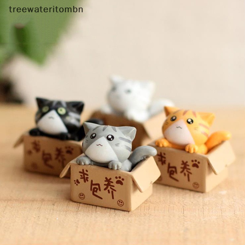 Tt ฟิกเกอร์แมวน่ารัก ขนาดเล็ก สําหรับตกแต่งสวน บ้าน ห้อง 1 ชิ้น ต่อชุด