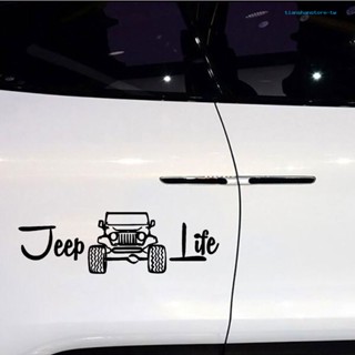 【THT】สติกเกอร์ Jeep Life สําหรับตกแต่งรถยนต์ รถบรรทุก SUV