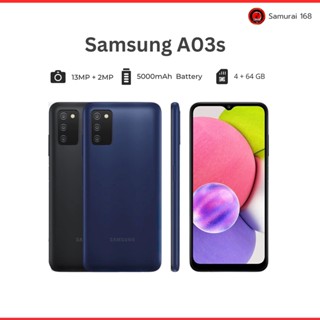 Samsung Galaxy A03s จอใหญ่ 6.5" RAM 4GB / ROM 64GB แบตเตอรี่ 5000 mAh ชาร์จเร็ว