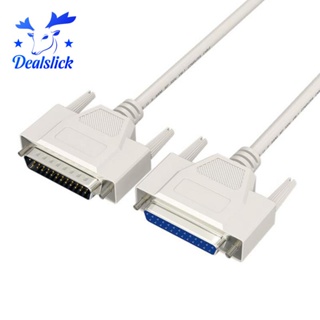 【dealslick】สายเคเบิลต่อขยายเครื่องพิมพ์ 25pin DB25 ตัวผู้ เป็นตัวเมีย LPT DB25 M-F 1.5 ม. 25 Pin LPT