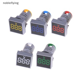 Nf โวลต์มิเตอร์ดิจิทัล LED AC12-500V 22 มม. ทรงสี่เหลี่ยม nobleflying