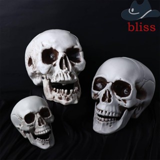 Bliss เครื่องประดับหัวกะโหลก พลาสติก สําหรับตกแต่งบ้าน ปาร์ตี้ฮาโลวีน บาร์