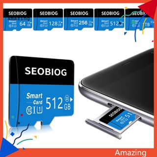 [AM] Seobiog การ์ดหน่วยความจํา ความเร็วสูง 32 64 128 256 512GB 1TB 2TB MP3 MP4 กันน้ํา อุปกรณ์เสริม สําหรับกล้อง โทรศัพท์มือถือ