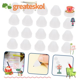 Greateskol ชุดบูชชิ่งดินสอ ฉนวนกันความร้อน น้ําหนักเบา สีขาว 10 ชิ้น