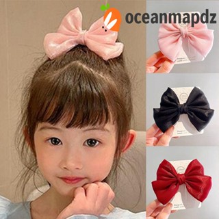 Oceanmapdz กิ๊บติดผม โบ คราบ, กิ๊บปากเป็ด เจ้าหญิง สไตล์เกาหลี, เครื่องประดับผม สีพื้น โลลิต้า สําหรับเด็ก ปิ่นปักผม