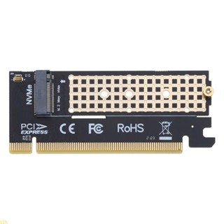 Xin อะแดปเตอร์การ์ดไรเซอร์ M2 PCIE 3 0 PCI-EX16 NVMe รองรับ SSD 2280 2260 2242 2230