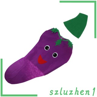 [Szluzhen1] ชุดเดรสแฟนซี ผ้านอนวูฟเวน ลายผลไม้ ผัก น่ารัก สําหรับเด็กผู้หญิง เหมาะกับงานปาร์ตี้