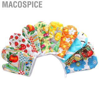 Macospice Kitchen Oven  Polyester Cotton Printed Cooking Microwave Mitts