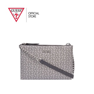 GUESS กระเป๋าสะพายผู้หญิง รุ่น SV872976 MCCLAIN MINI DBL ZIP CROSSBODY สีดำ