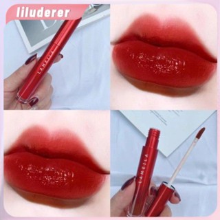 Lameila Tube Red Matte Velvet ลิปสติกลิปกลอสเคลือบ Rotten Tomato สีลิปสติก Woman Make-up HO