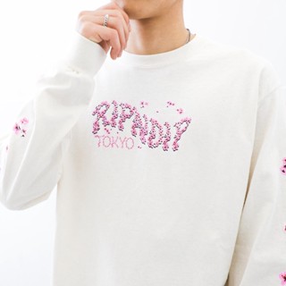 Ripndip ราคาถูก เสื้อกันหนาวแขนยาวลําลอง ลายนิ้วกลาง แมว สไตล์ยุโรป อเมริกัน ฤดูใบไม้ผลิ ฤดูใบไม้ร่วง สําหรับผู้ชาย และผู้หญิง