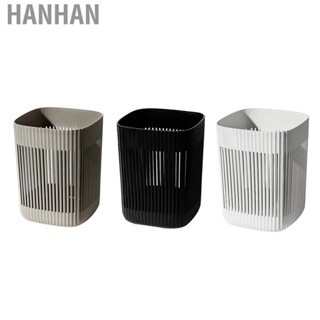 Hanhan Plastic Wastebasket  Waste Bin Rectangular Large  Hollow for Bathroom