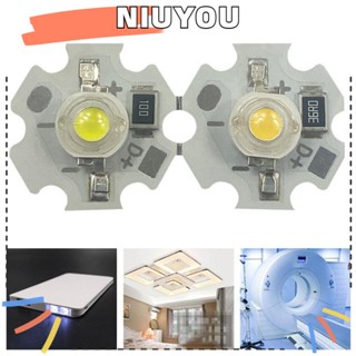 Niuyou ลูกปัดอลูมิเนียม LED 12V 5V 1W 3W พลังงานสูง 10 ชิ้น