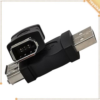 [Reyalxa] อะแดปเตอร์แปลงปลั๊ก USB 2.0 Type A ตัวผู้ เป็น 1394 6 Pin ตัวเมีย สําหรับกล้องดิจิทัล เครื่องพิมพ์ Pda คอมพิวเตอร์