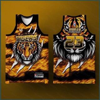 เสื้อกีฬาบาสเก็ตบอล ลายทีม Jordan Jersey Concept Tigers SY3 พลัสไซซ์ สําหรับผู้ชาย และผู้หญิง YS3