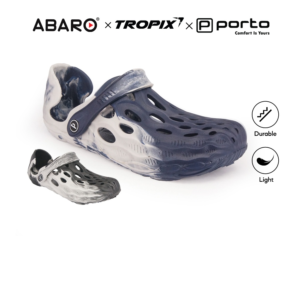 Abaro Super Light Comfy ESN71R1 TROPIX PORTO Men Mule Clogs Shoes Kasut Lelaki/Sandal Lelaki/Men Sandals/Crocs Sandal