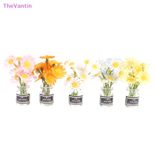 Thevantin แจกันดอกไม้เดซี่จิ๋ว 1/6 อุปกรณ์เสริม สําหรับตกแต่งบ้านตุ๊กตา 1 ชิ้น